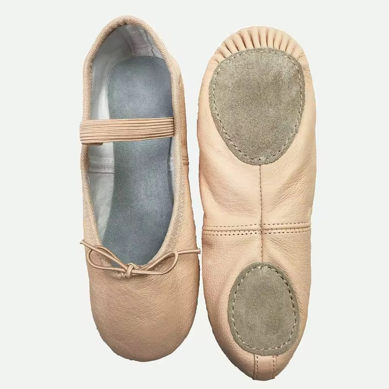 Leather ballet slippers