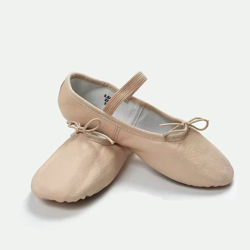 Leather ballet slippers
