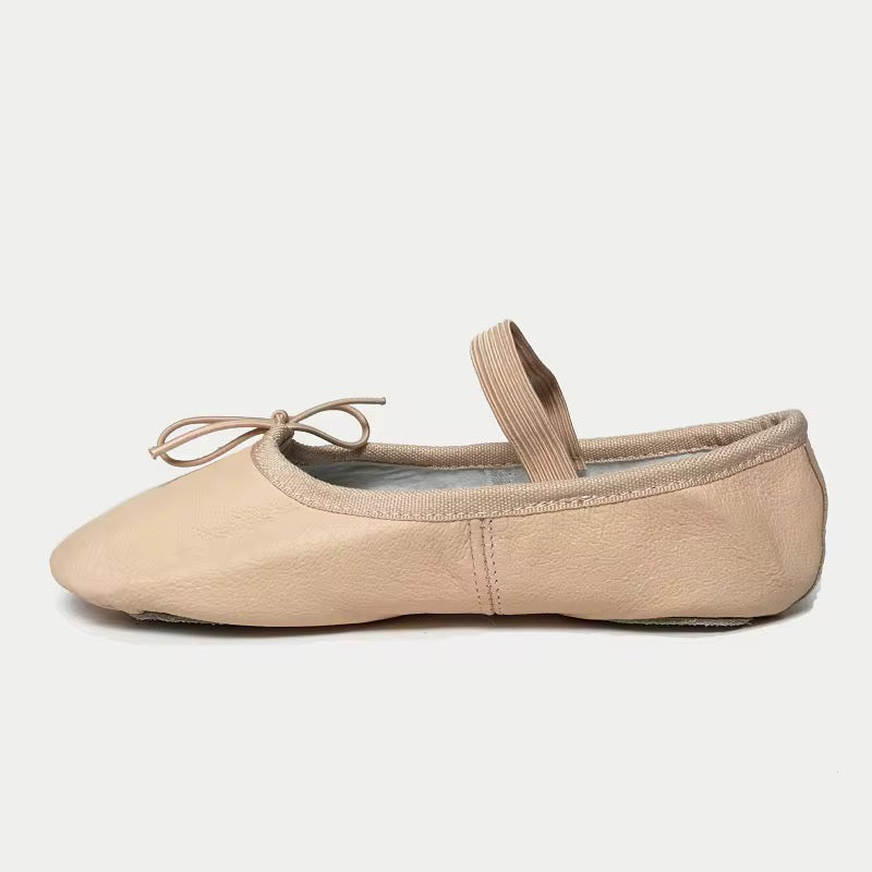 Leather ballet slippers